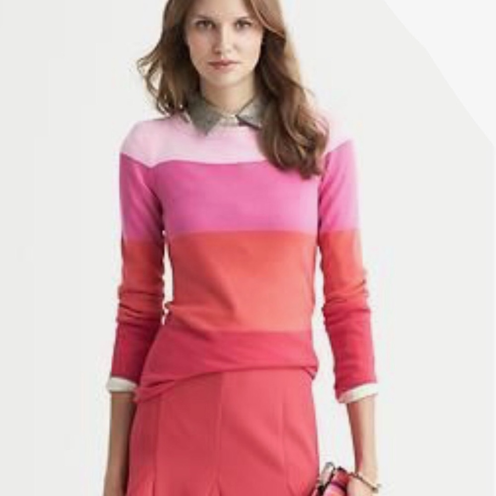 Banana Republic wool blend colorblock sweater